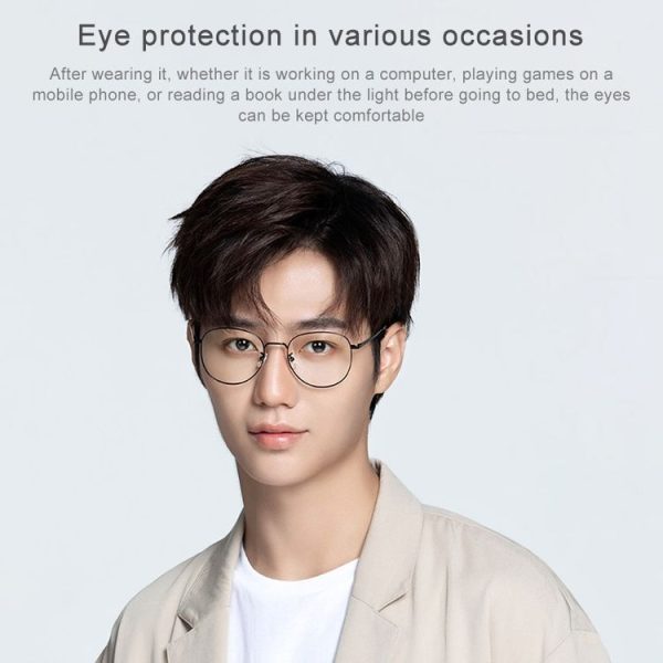 Original Xiaomi Mijia HD Nylon Lens Anti Blue-ray Glasses (Black) - Image 11