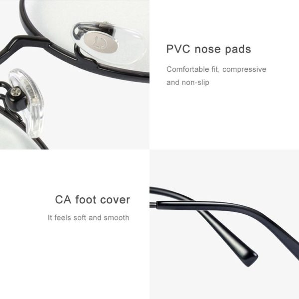 Original Xiaomi Mijia HD Nylon Lens Anti Blue-ray Glasses (Black) - Image 5