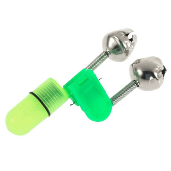 10 PCS Fishing Accessory Twin Bells Clip Fishing Bite Alarm with LED Night Light - Image 3