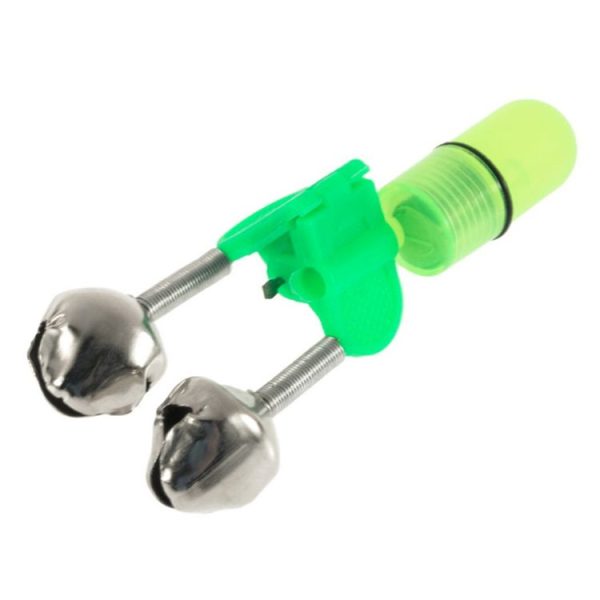 10 PCS Fishing Accessory Twin Bells Clip Fishing Bite Alarm with LED Night Light - Image 4