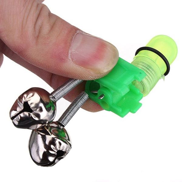 10 PCS Fishing Accessory Twin Bells Clip Fishing Bite Alarm with LED Night Light - Image 6