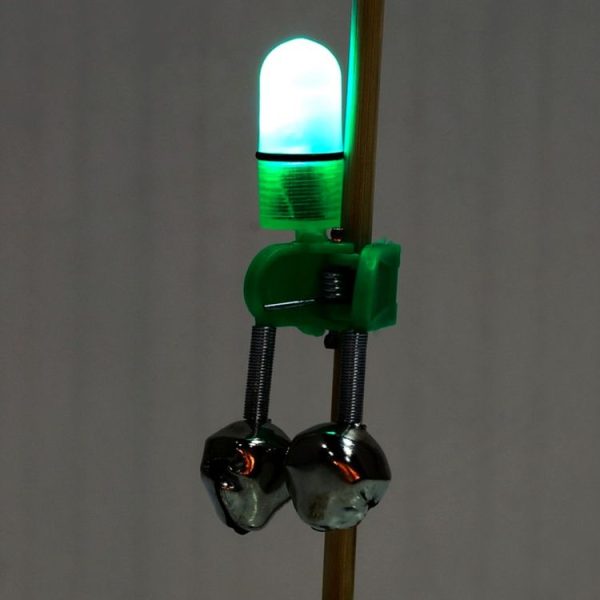 10 PCS Fishing Accessory Twin Bells Clip Fishing Bite Alarm with LED Night Light - Image 7