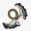 Fitness Exercise Resistance Bands Stretch Elastic Rope Workout Yoga Rally Muscle Training Exercise Rope, Size: 5*8*1200mm, Random Color Delivery - Image 2