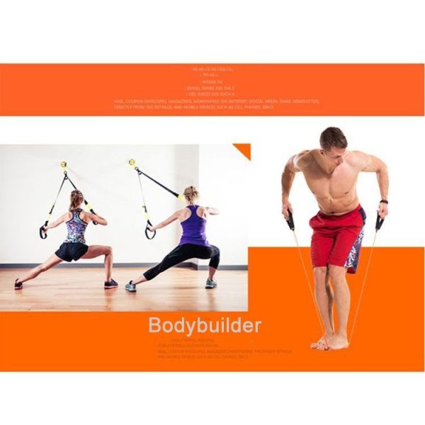 Fitness Exercise Resistance Bands Stretch Elastic Rope Workout Yoga Rally Muscle Training Exercise Rope, Size: 5*11*1200mm, Random Color Delivery - Image 11