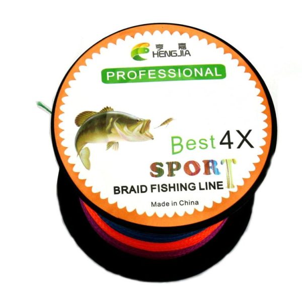 HENGJIA Colorful 8.0# 0.50mm 80LB 40.8kg Tension 300m Extra Strong 4 Shares Braid PE Fishing Line Kite Line - Image 3