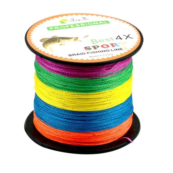 HENGJIA Colorful 8.0# 0.50mm 80LB 40.8kg Tension 300m Extra Strong 4 Shares Braid PE Fishing Line Kite Line - Image 4
