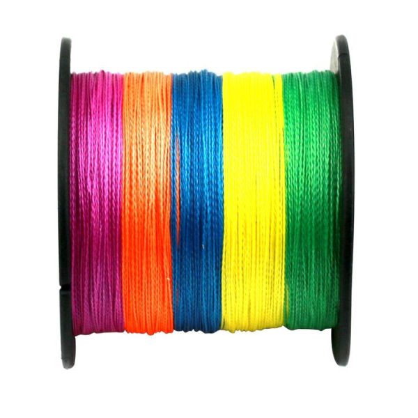 HENGJIA Colorful 8.0# 0.50mm 80LB 40.8kg Tension 300m Extra Strong 4 Shares Braid PE Fishing Line Kite Line - Image 5