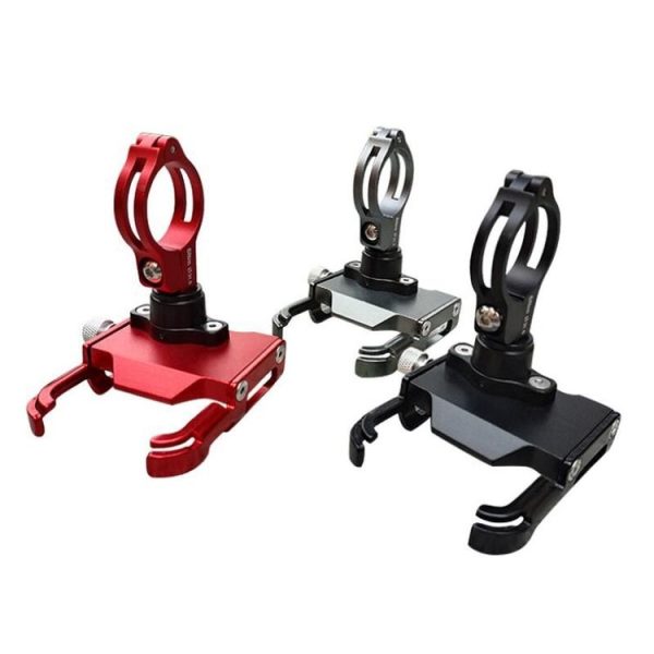 BIKERSAY MP008 Bike Motorcycle Aluminum Alloy Phone Holder Handlebar Clips (Red) - Image 2
