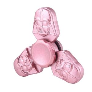 Fidget Spinner Toy Stress Reducer Anti-Anxiety Toy for Children and Adults, About 4 Minutes Rotation Time, Star Wars Darth Vader Shape Three Leaves (Rose Gold)