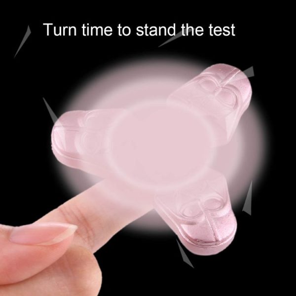 Fidget Spinner Toy Stress Reducer Anti-Anxiety Toy for Children and Adults, About 4 Minutes Rotation Time, Star Wars Darth Vader Shape Three Leaves (Rose Gold) - Image 4