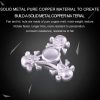 Fidget Spinner Toy Stress Reducer Anti-Anxiety Toy for Children and Adults, About 4 Minutes Rotation Time, Skull Shape Three Leaves (Silver) - Image 6