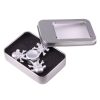 Fidget Spinner Toy Stress Reducer Anti-Anxiety Toy for Children and Adults, About 4 Minutes Rotation Time, Skull Shape Three Leaves (Silver) - Image 9
