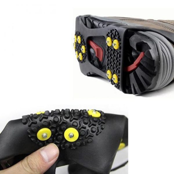 10 Teeth Ice Claw Outdoor Non-slip Shoes Covers for Ice Snow Ground, Size: L - Image 5
