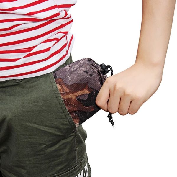 3 In 1 Outdoor Portable Multifunctional Camouflage Backpack Raincoat - Image 7