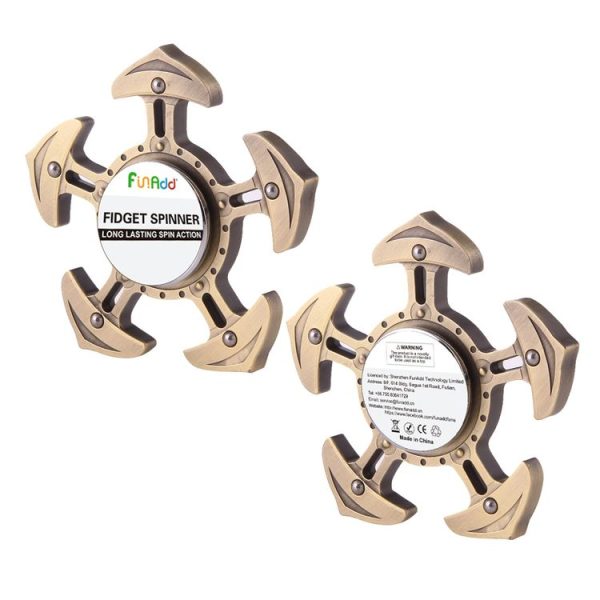 Fidget Spinner Toy Stress Reducer Anti-Anxiety Toy for Children and Adults, About 1.0 Minute Rotation Time, Big Steel Beads Bearing, Pirate Ship Shape Five Leaves - Image 11
