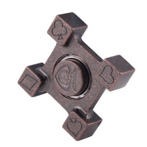 Fidget Spinner Toy Stress Reducer Anti-Anxiety Toy, About 1.5 Minutes Rotation Time, Small Steel Beads Bearing, Poker Four Leaves