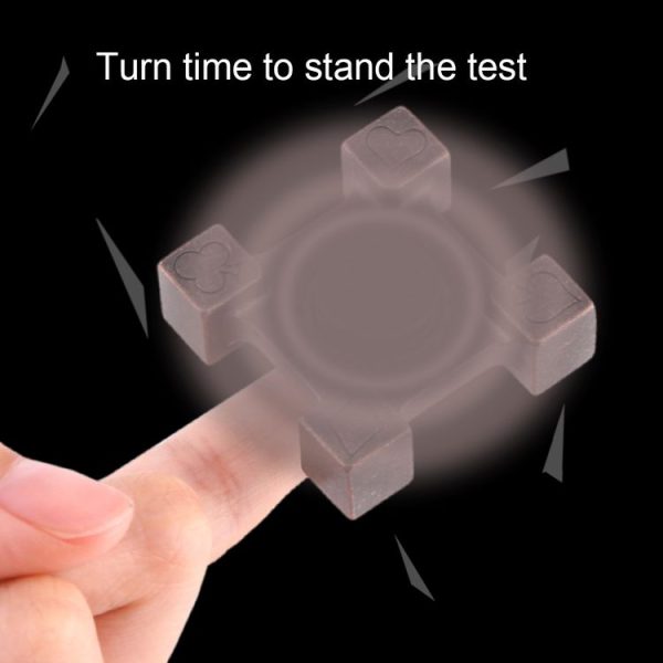 Fidget Spinner Toy Stress Reducer Anti-Anxiety Toy, About 1.5 Minutes Rotation Time, Small Steel Beads Bearing, Poker Four Leaves - Image 4