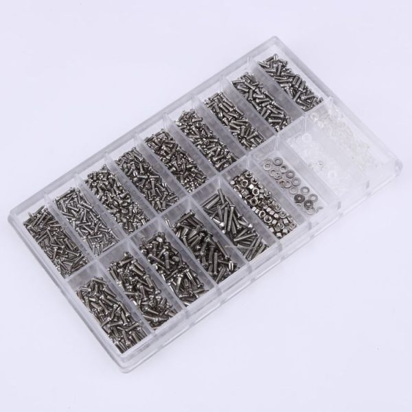 1000 PCS Watch Sunglass Spectacles Screws Nut Repair Kit With a Screwdriver - Image 3