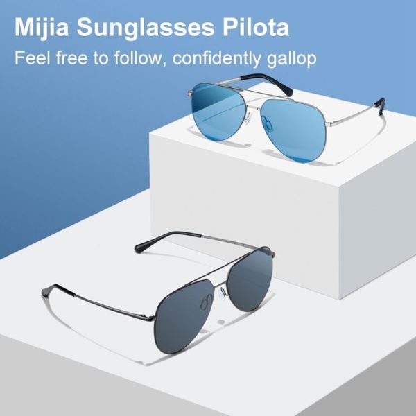 Original Xiaomi Mijia Sunglasses Pilota (Blue) - Image 3