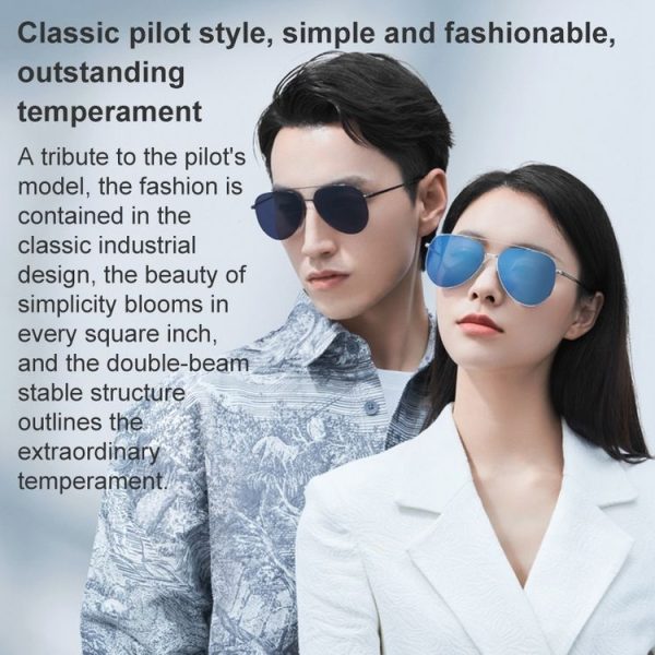 Original Xiaomi Mijia Sunglasses Pilota (Blue) - Image 4