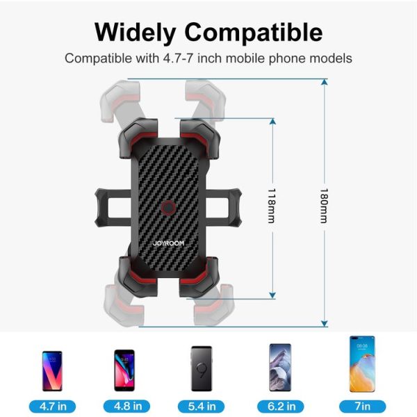 JOYROOM JR-ZS288 Bike Mobile Phone Mount Holder (Black) - Image 2