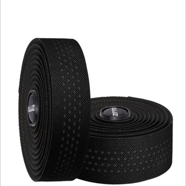 ZTTO Road Bike Handle Bar Tape Non-slip Anti-Vibration PU Leather Breathable Wear-resisting (Black) - Image 2