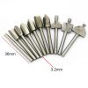 10pcs / Set Woodworking Electricity Rapid Steel Trimmer Engraving Machine Grinding Knife Grooving Cutter - Image 3