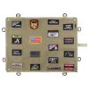 KOSIBATE CL-126 Hook and Loop Fastener Badge Storage Board with Hook (Khaki)