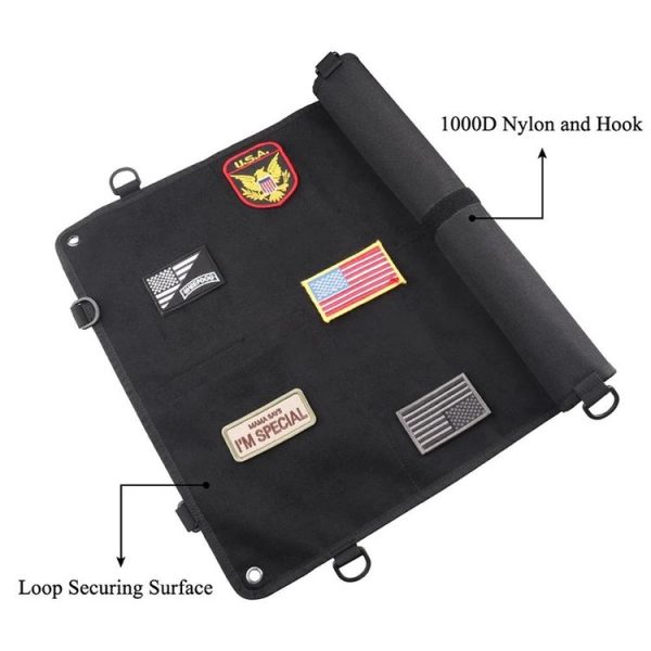 KOSIBATE CL-126 Hook and Loop Fastener Badge Storage Board with Hook (Khaki) - Image 4