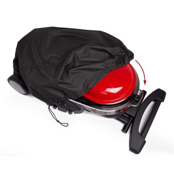 210D Portable BBQ Grill Waterproof and Dustproof Protective Cover (Black) - Image 2