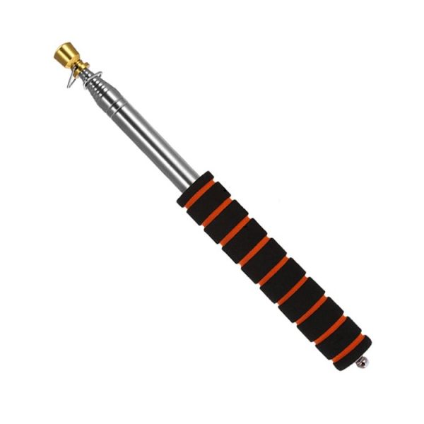 2M 11 Knots Telescopic Stainless Steel Sponge Golden Head Teaching Stick Guide Signal Flag - Image 2