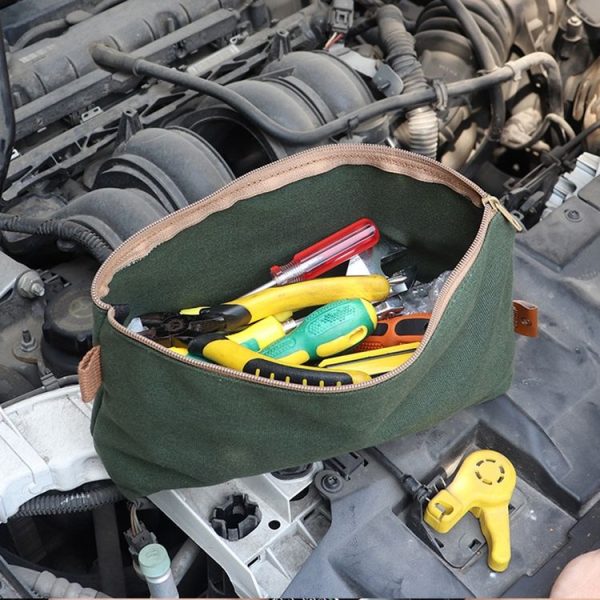 31 x 17 x 6cm Electrician Repair Hardware Tool Carrying Bag (Grey) - Image 6
