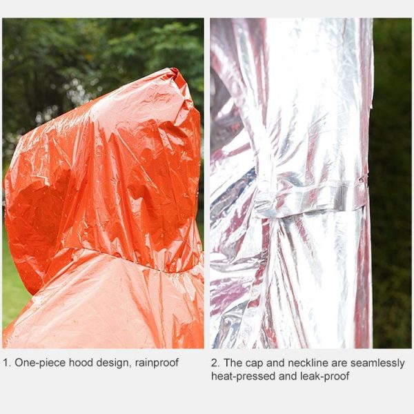 AOTU AT9052 Outdoor Camping Long First Aid Raincoat (Yellow) - Image 6
