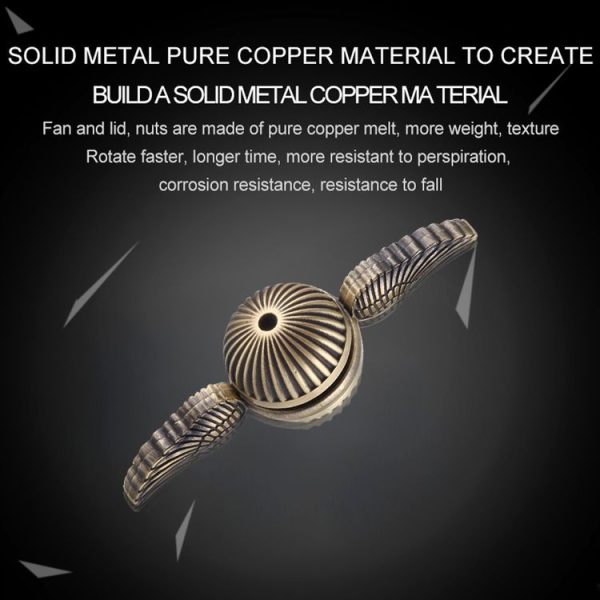 Fidget Spinner Toy Stress Reducer Anti-Anxiety Toy, About 1.5 Minutes Rotation Time, R188 Steel Beads Bearing + Zinc Alloy Material - Image 6