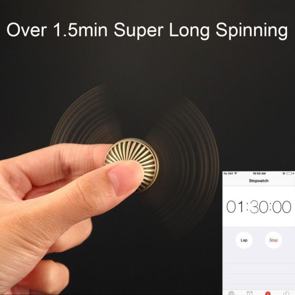 Fidget Spinner Toy Stress Reducer Anti-Anxiety Toy, About 1.5 Minutes Rotation Time, R188 Steel Beads Bearing + Zinc Alloy Material - Image 8