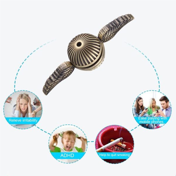 Fidget Spinner Toy Stress Reducer Anti-Anxiety Toy, About 1.5 Minutes Rotation Time, R188 Steel Beads Bearing + Zinc Alloy Material - Image 9