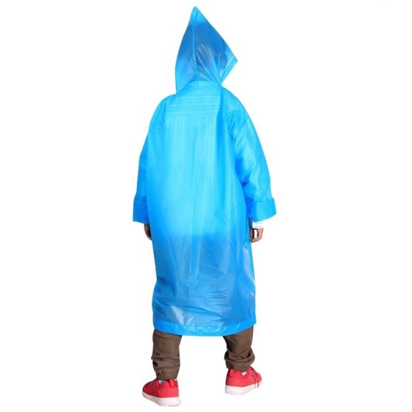 Outdoor Mountaineering Eva Thickened Children Fashion Raincoat Average Size (Blue) - Image 3