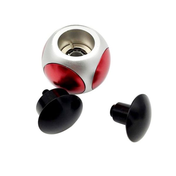 Fidget Spinner Toy Stress Reducer Anti-Anxiety Toys, Steel 688 & R188 Beads Bearing + Aluminum Alloy Material, Colorful Metal Cube Football, Random Color Delivery - Image 2
