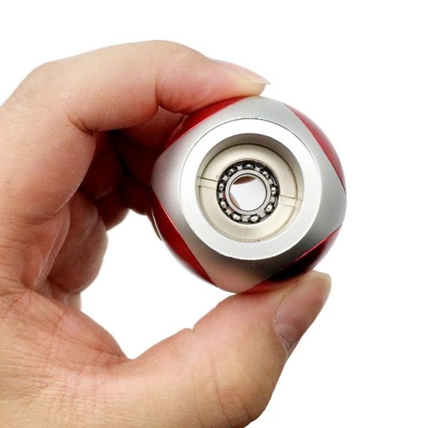 Fidget Spinner Toy Stress Reducer Anti-Anxiety Toys, Steel 688 & R188 Beads Bearing + Aluminum Alloy Material, Colorful Metal Cube Football, Random Color Delivery - Image 4
