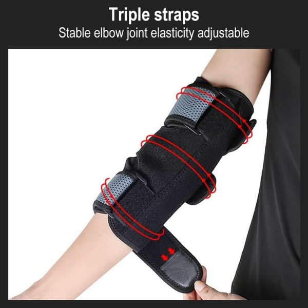 Adjustable Dual Aluminum Plate Support Compression Fixed Arm Protective Gear, Color Random Delivery - Image 7