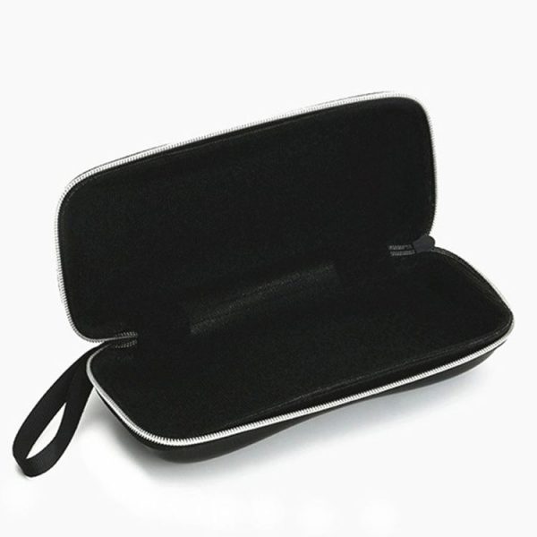 Sunglasses PU Leather Shell Zipper Glasses Case Box, Size: 16.5*6cm - Image 4