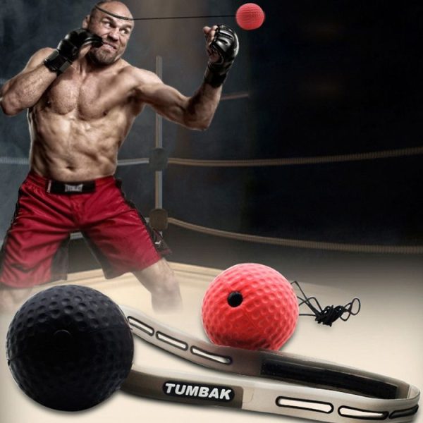 BONSEM Head-mounted PU Leather Fight Club Training Adults Boxing Elastic Ball - Image 6