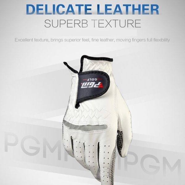 PGM Left Hand Sheepskin Anti-slip Particle Golf Men Gloves, Size: 27# - Image 5