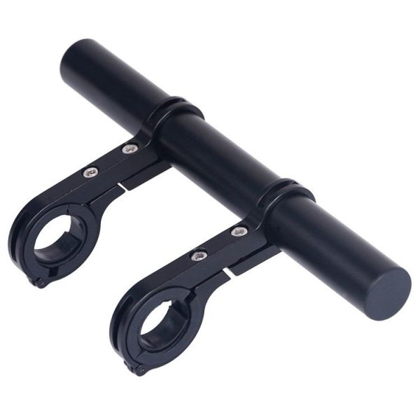 HLD-208 Mountainous Bicycle Aluminium Alloy Handlebar Extension Frame Flashlight Bracket (Black) - Image 2