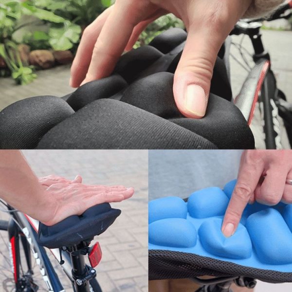 BC-203 2.0 M Size Bicycle Foldable Inflatable Airbag Cushion Seat Cover with Inflator (Black) - Image 5