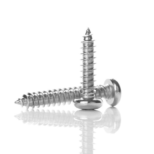 200 PCS 201 Stainless Steel Cross Round-headed Tapping Thread Screw, M5x30 - Image 3