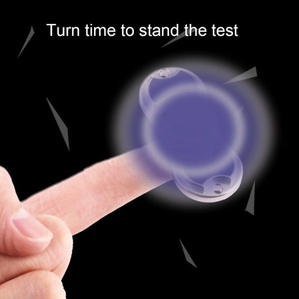 Zinc Alloy Fidget Spinner Toy Stress Reducer Anti-Anxiety Toy for Children and Adults, 2.5 Minutes Rotation Time, Small Steel Beads Bearing, Two Leaves (Dark Blue) - Image 4