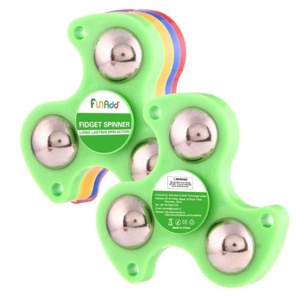 Fidget Spinner Toy Stress Reducer Anti-Anxiety Toy for Children and Adults, 4 Minutes Rotation Time, Plastic Three Leaves Whirlwind, Big Ceramic Beads Bearing (Red) - Image 11