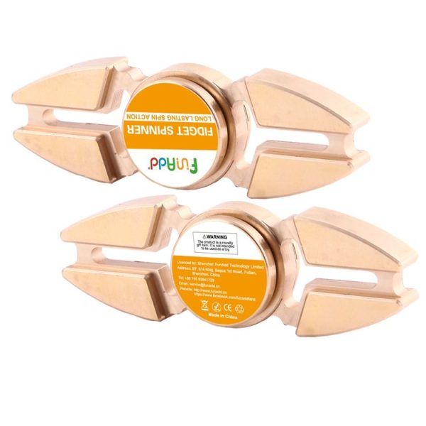 Fidget Spinner Toy Stress Reducer Anti-Anxiety Toy for Children and Adults, 3 Minutes Rotation Time, Small Steel Beads Bearing + Copper Material, Crabs Two Leaves (Gold) - Image 10