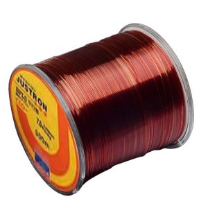 4.0# 0.32mm 10.2kg Tension 500m Extra Strong Imported Raw Silk Nylon Fishing Line (Wine Red)